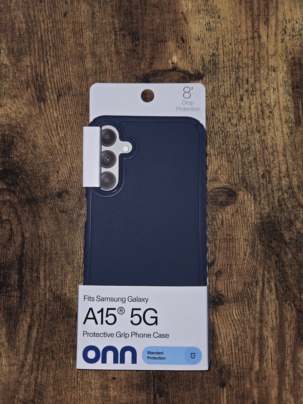 Onn Navy Blue Protective Grip Case for Samsung Galaxy A15 5G